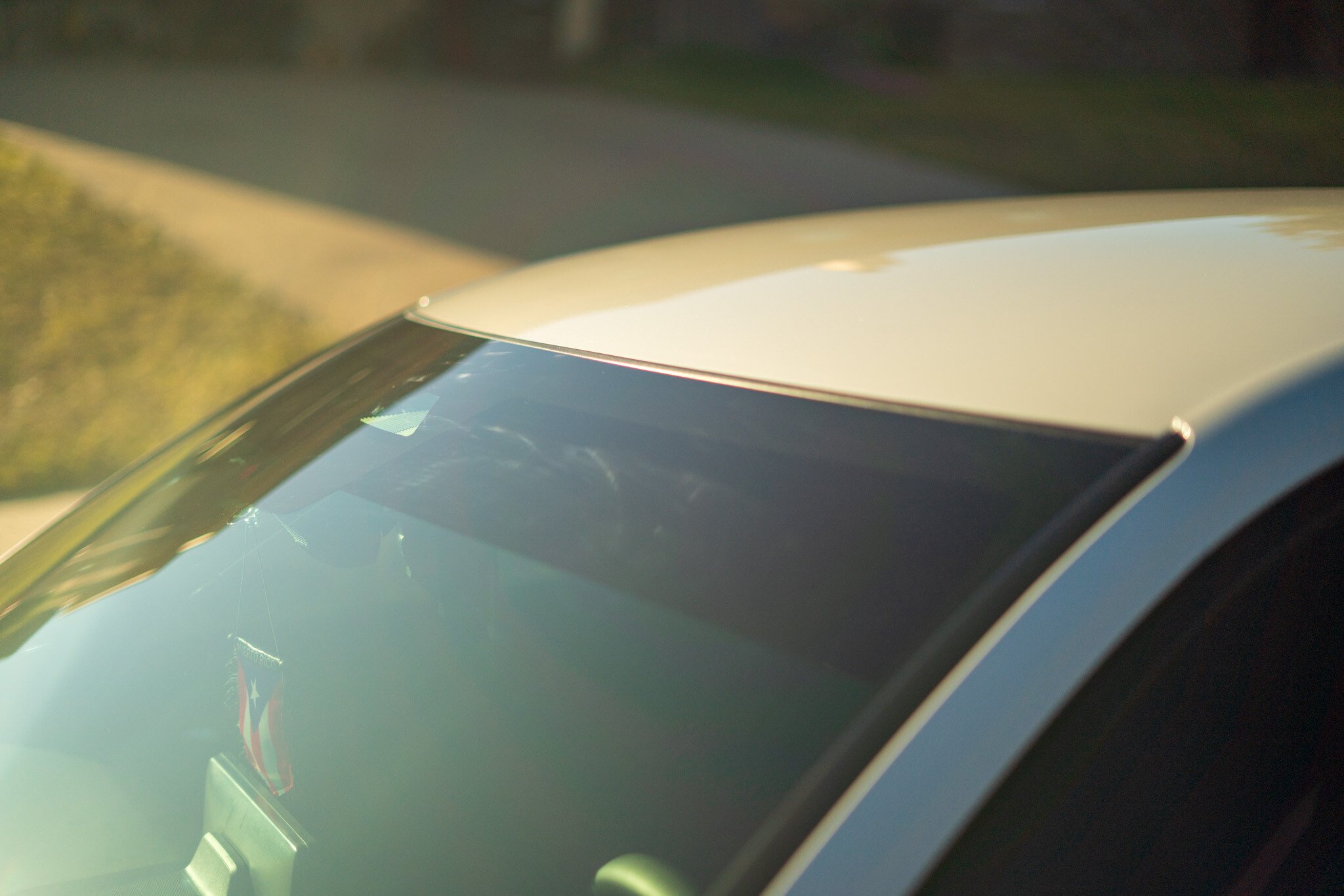 Windshield Visor Strip tinted by Chroma Auto Lab in Killeen, TX. 